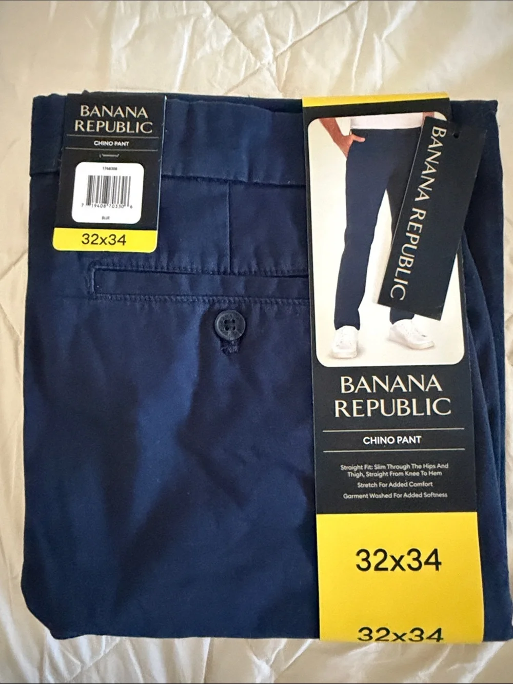 Banana Republic Men’s Navy Blue Chino Pants